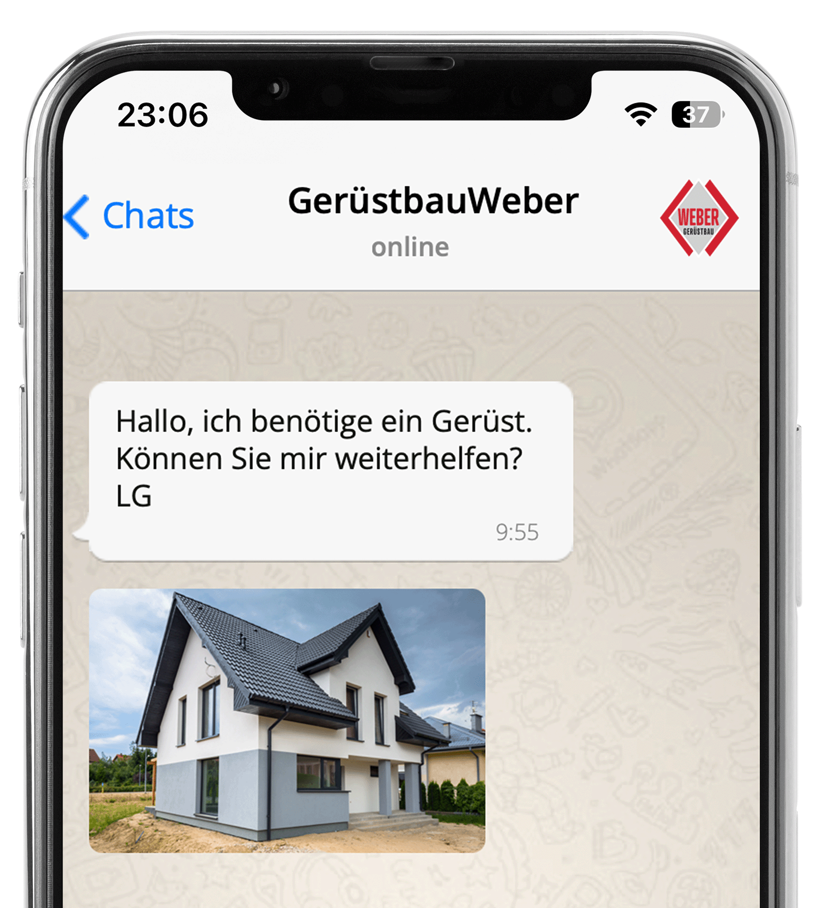gerüstbau weber bauzaun whatsapp